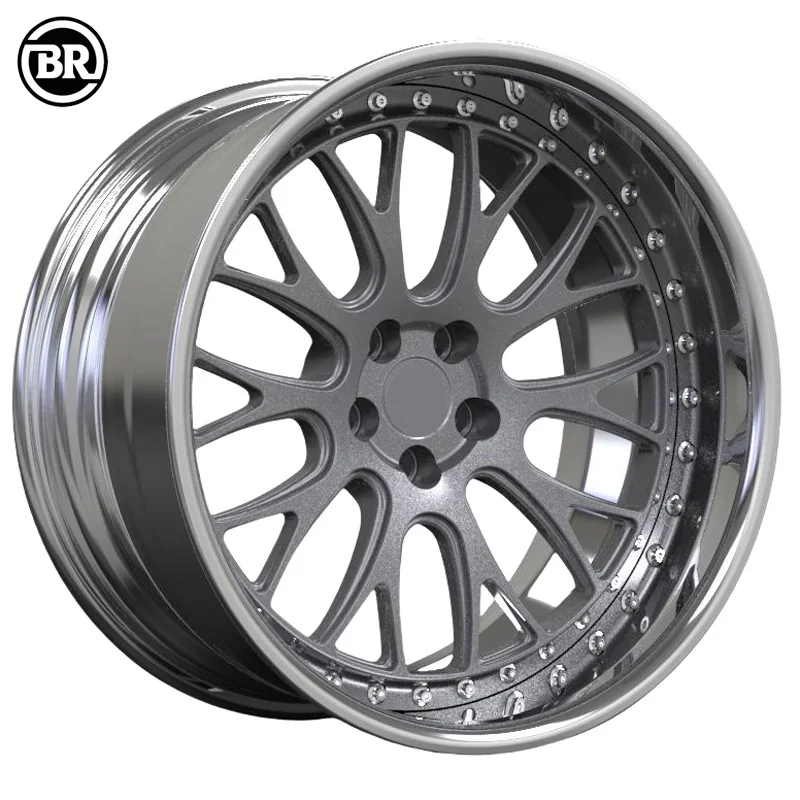 

Borui Luxury 2-Piece Forged Wheel Deep Concave 18-24 Inch 5x114.3 5x120 For BMW For Mercedes For Audi