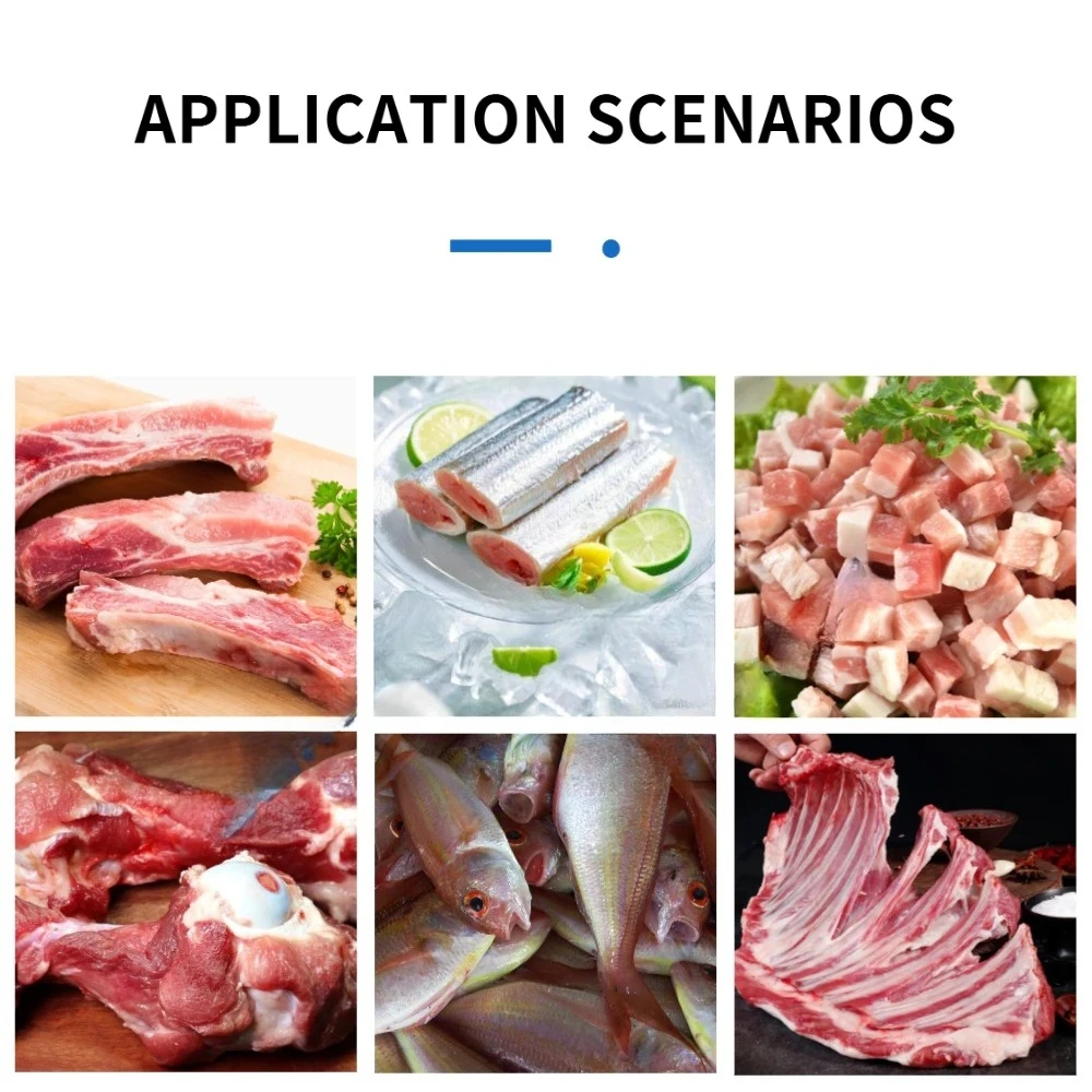 Butcher Electric Frozen Pork Ribs Meat Fish Strip Cutting Bone Sawing & Meat Cutter Machine Price Commercial