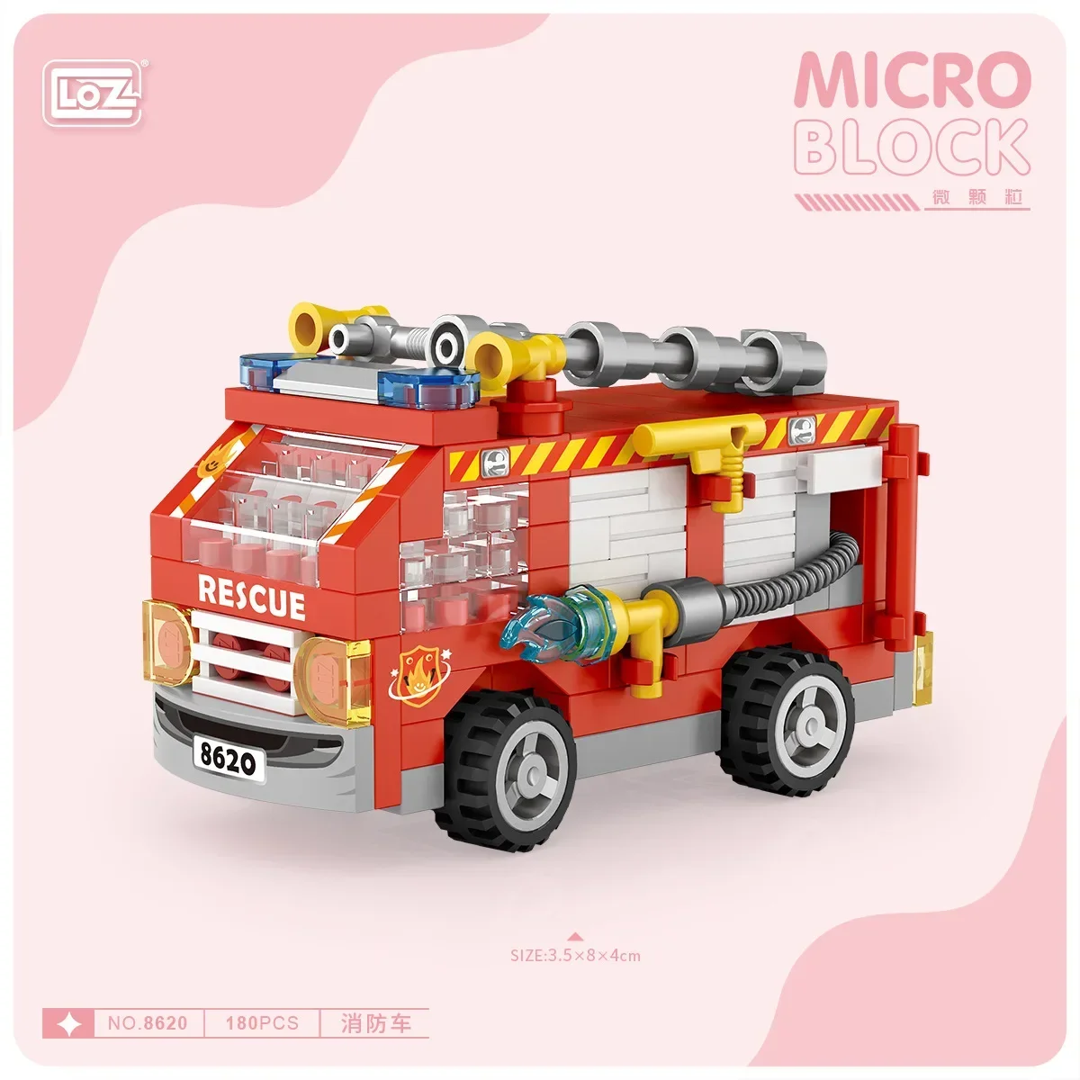 

Loz Mini Police Car Building Block Motorcycle Fire Engine Tank City DIY Assemble Model Puzzle Brick Toy for Children Boys Gift