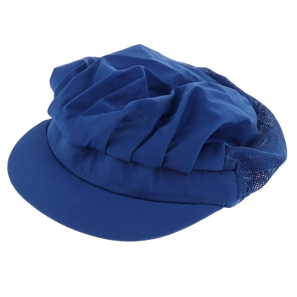 Breathable Mesh Top Catering Baker Kitchen Cook Chef Hat Cap Adjustable