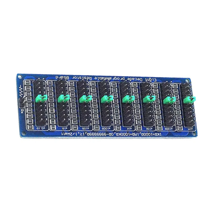 Programmable Eight Decade Resistor Board 0.1-9.9999999MΩ (0-10MS) Step Accuracy 1/2 W SMD Resistance Module 0.1R