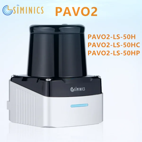 

SIMINICS PAVO2 100Hz 50m TOF Outdoor Lidar Sensor for robot Navigation and obstacle avoidance, intelligent transportation