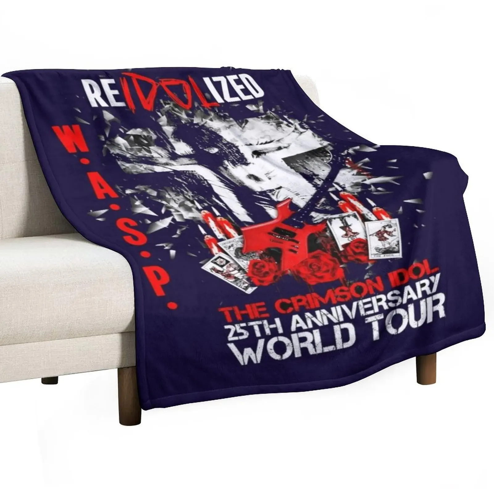 

new perfect disegns wasp band world tour 25th Throw Blanket Furrys Large Thermal blankets ands Blankets