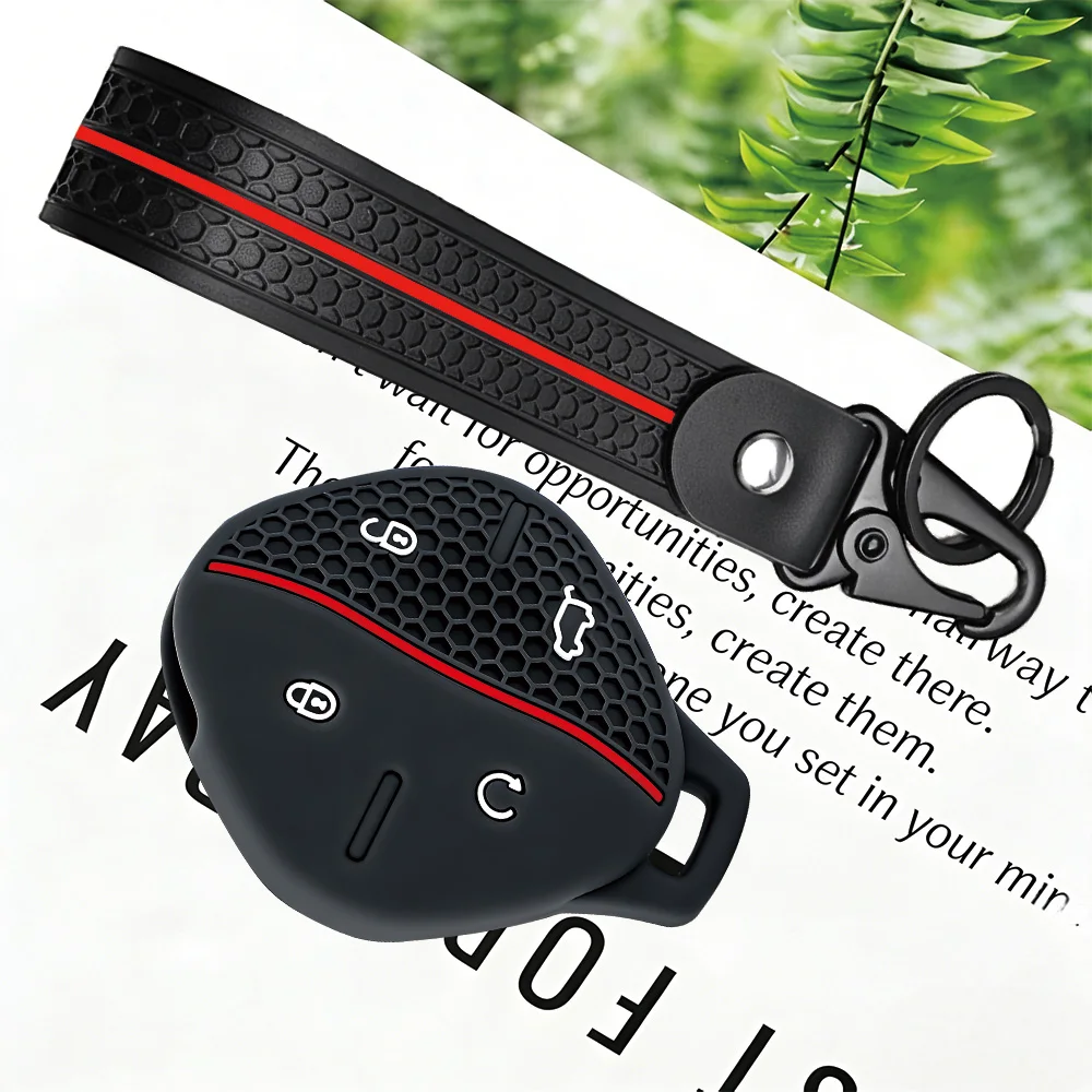Silicone Car Key Cover Keychain Bag Set for Chery Jetour Dashing X-1 Plus DTC IDM 2022 2024 Remote Case Holder Shell Accessories