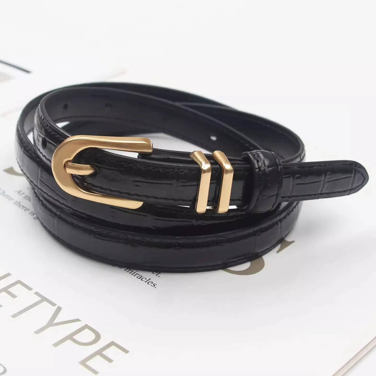 Women's Fashion Genuine Leather Corset Female Cummerbund Coat Waistband Dress Decration Narrow Belt J1632