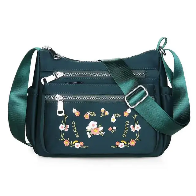 Nowy projekt patchwork w kwiaty kobiety Crossbody torba damska torba moda kobieta pojedyncze ramię pochylona torba na zakupy