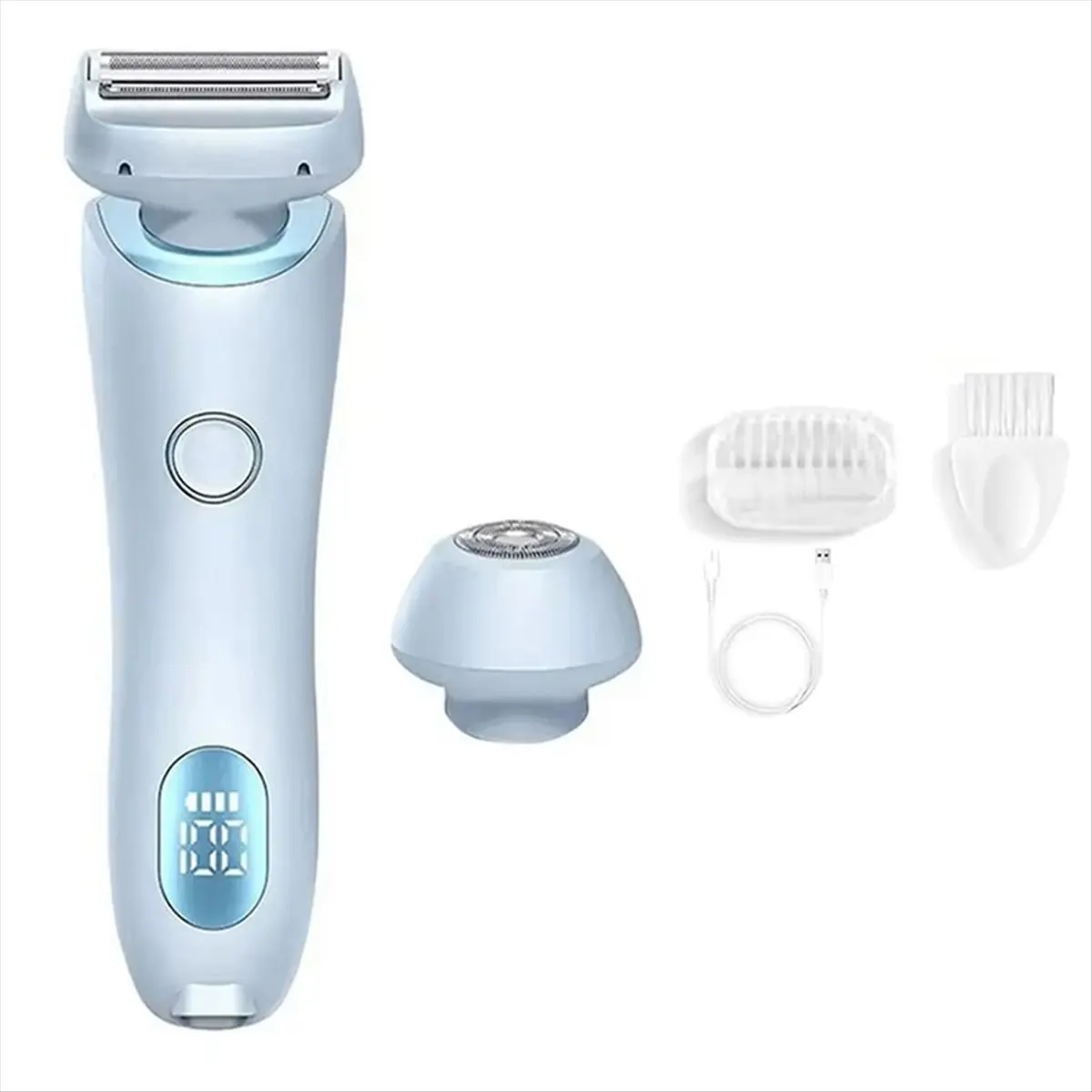 [HIHI] Electric Razors for Women 2 in 1 Bikini Trimmer Face Shavers Hair Removal for Underarms Legs Ladies Body Trimmer