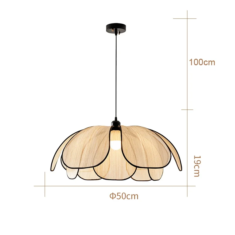 Imagem -06 - Estilo Nórdico Petal Led Pendant Lights Luminária Pendurada Apto para Sala de Jantar Mesas de Comida Cozinha Quarto Lustre Decoração de Casa