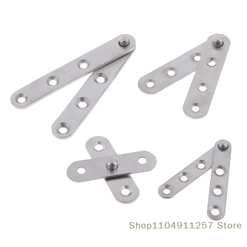 1 Pc Rotating Hinge(With Screws) Stainless Steel Concealed 360 Degree Revolving Door Pivot Hinge Brushed