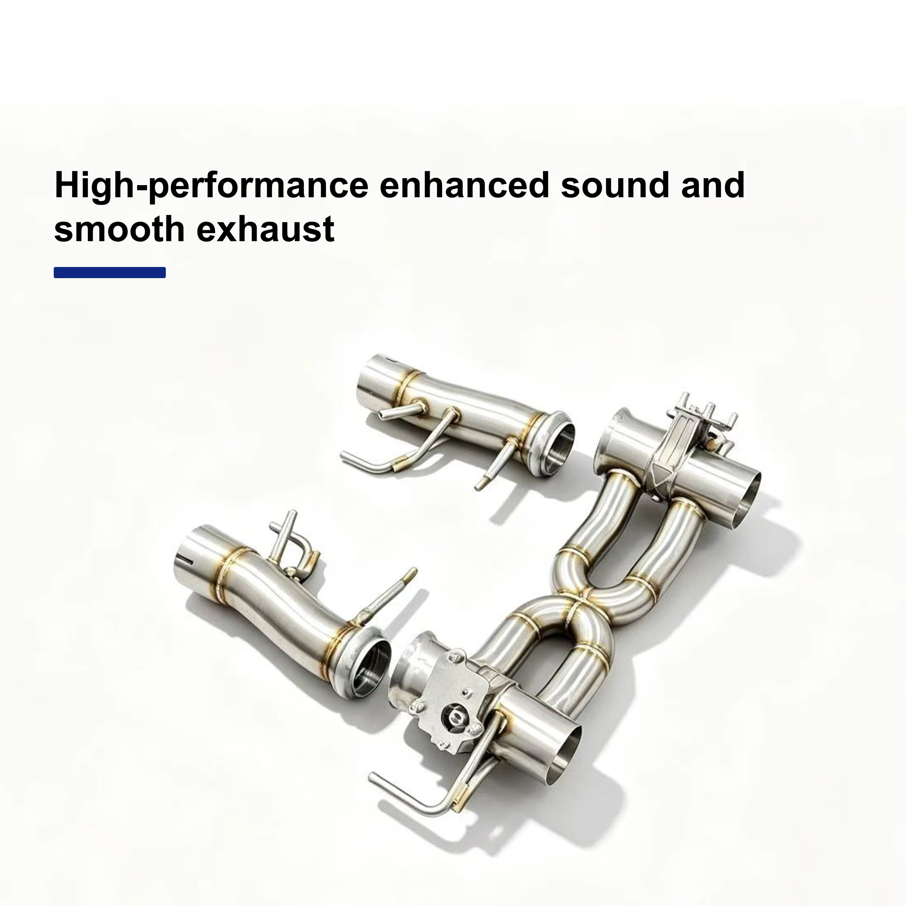 Rytan Performance Valvetronic Auspuffanlage mit Ventilen aus 304 Edelstahl, Catback und Downpipe für Ferrari SF90 Frontrohr – Detail 8