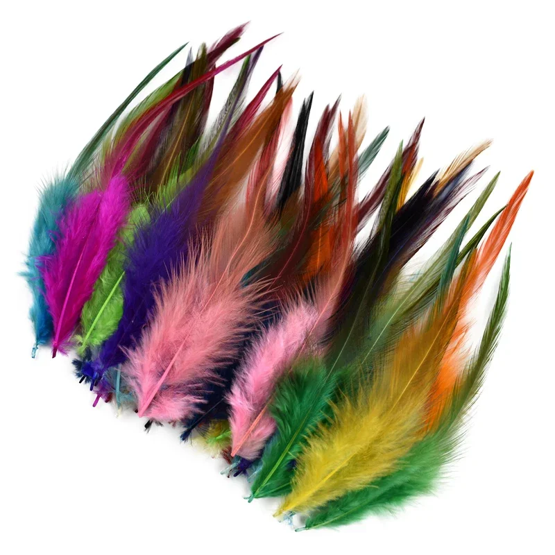 20 Stück/Los Bunte Fasanenfedern für Bastelarbeiten, Dekoration, Traumfänger, Natürliche Hahn- und Hühnerfedern, Karneval, Handwerkszubehör – Detail 2