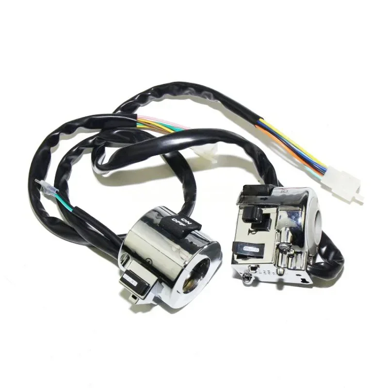 Right or Left Side Chrome Plated Control Switch for GY6 Moped Retro Scooter 50cc 125cc 150cc