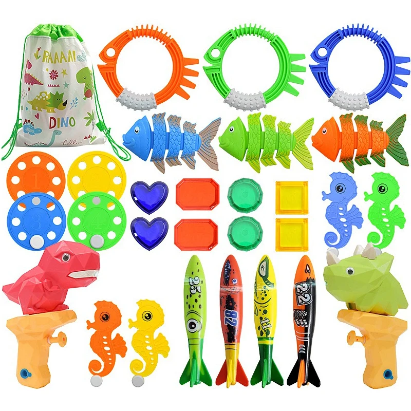 Swimming Pool Diving Toy Creative Float Dive Ring Fish Octopus Seaweed Various Shape Summer Water Game Water Party Accessory ZYF