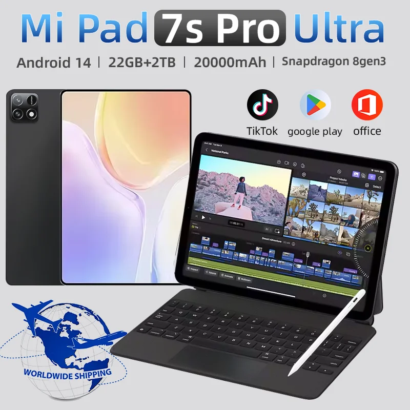 yZ[zŐṼO[ot@[Xg^ubg mi Pad Android 14 Snapdragon 8Gen 3 11C` \tgCgXN[ Pad 7 Pro Ultra WiFi GPS WPS 5G PC