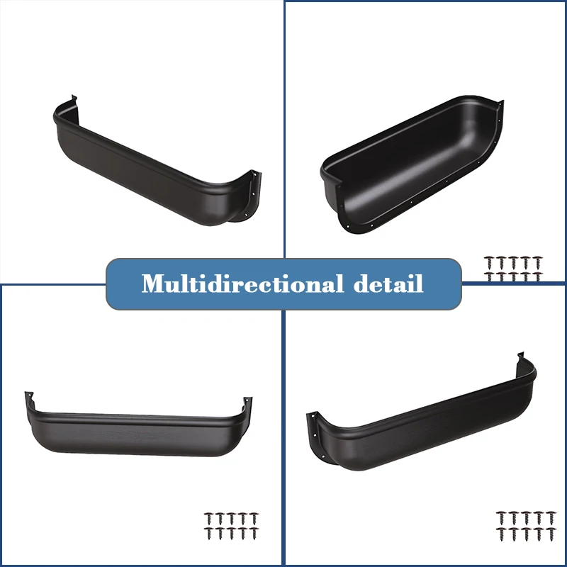 1/2 قطعة باب السيارة العالمي 45 سنتيمتر سيارة صندوق تخزين أسود فان العربة ل أداة تخزين الرفوف اسئلة حزام اكسسوارات السيارات أجزاء