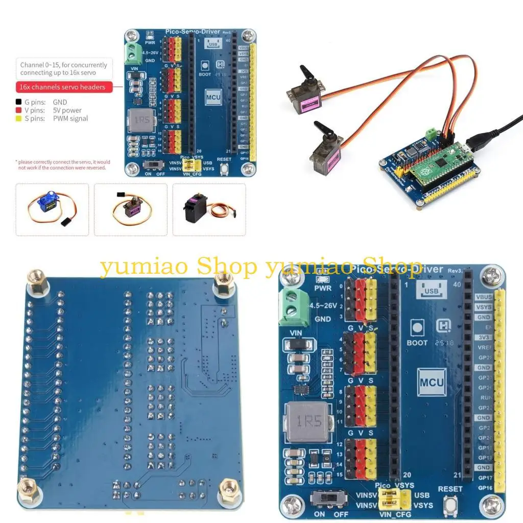 

587B Pico Servo Driver for Pico Servo Expansion Board Support 16-Channel