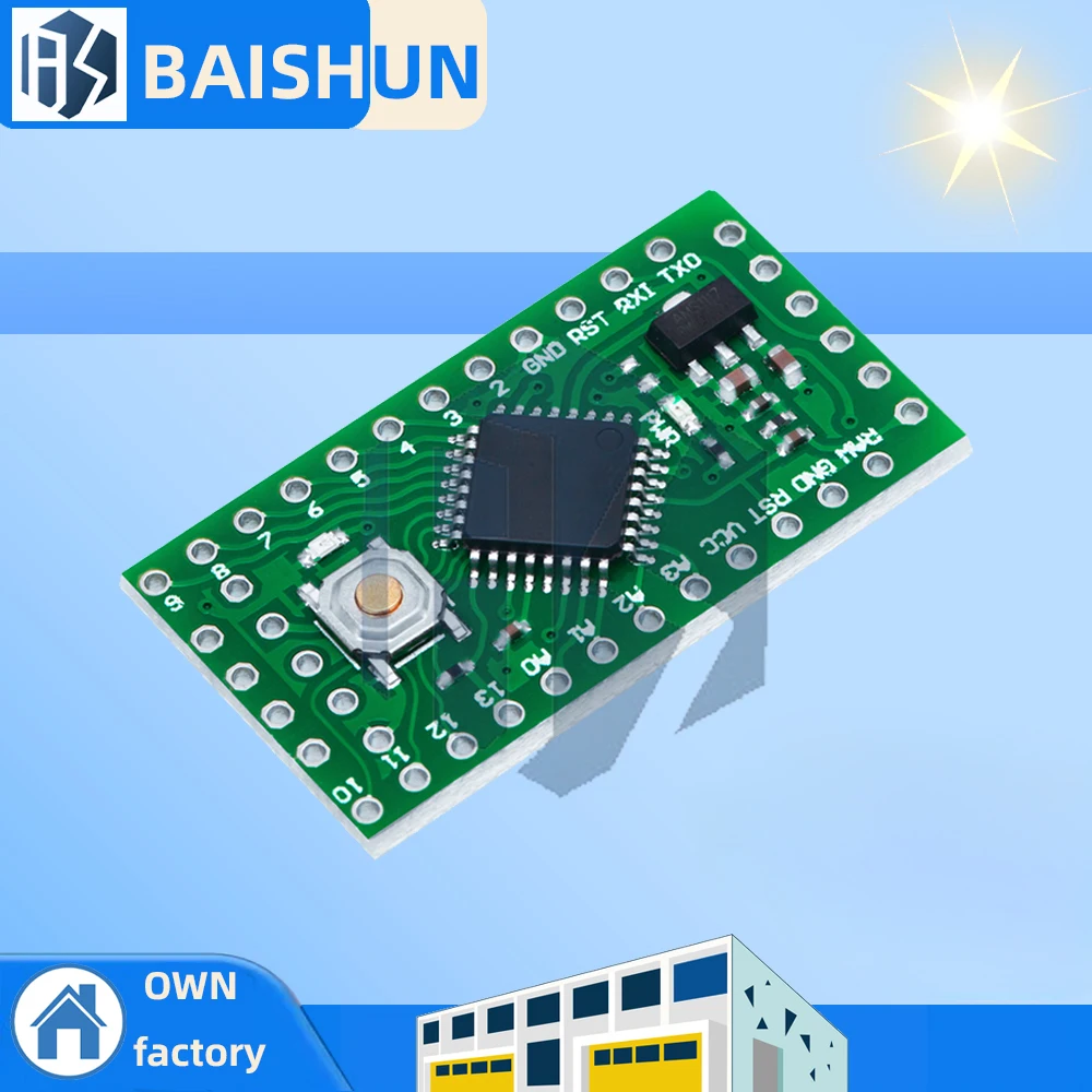 Плата разработки LGT8F328P: 3,3 В/5 В LQFP32 MiniEVB для Arduino-совместимого, альтернатива ATMEGA328P (с HT42B534-1)