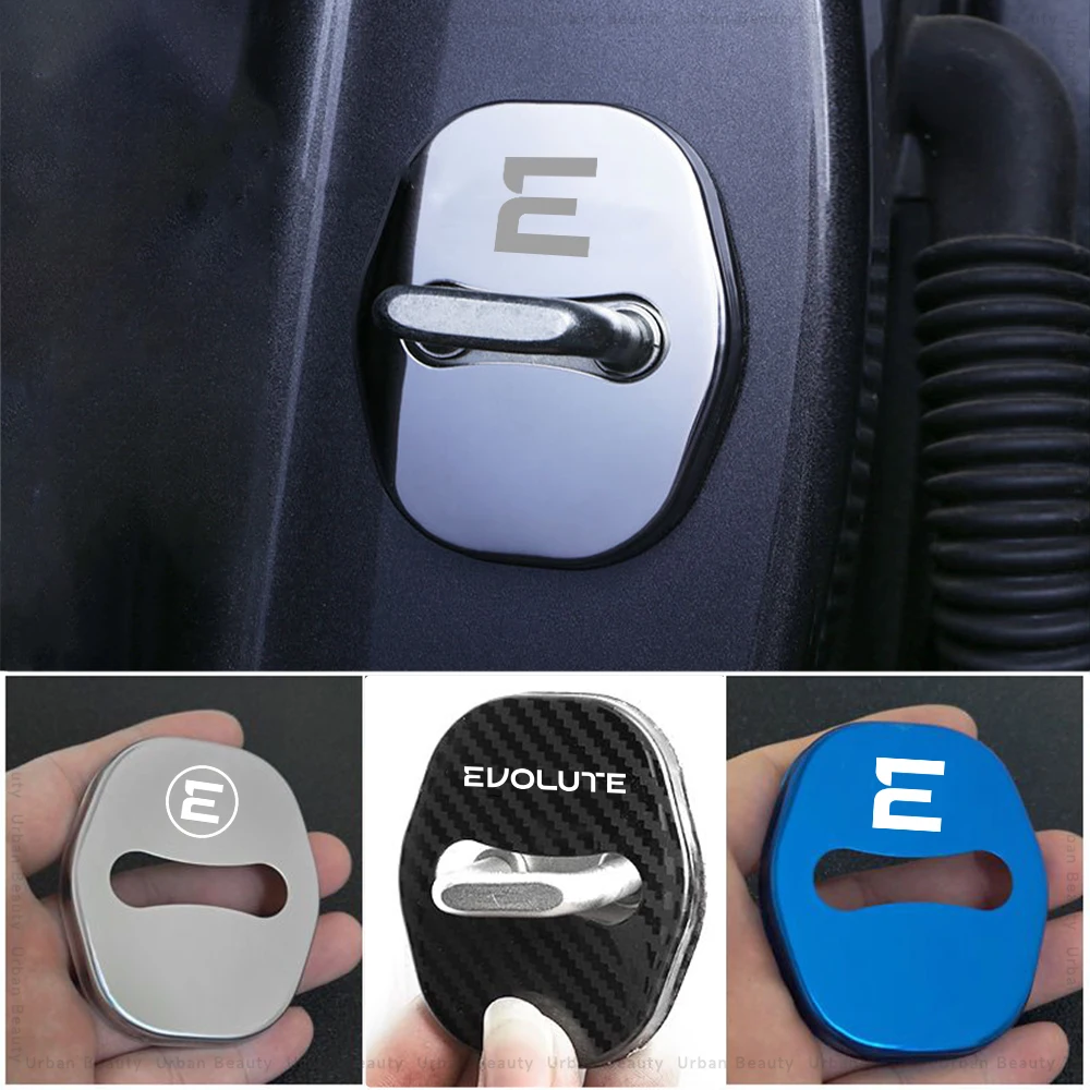 Car Door Lock Cover Auto Emblems Case for Evolute i-Jet i-Joy i-Pro i-Sky i-Space i-Van Car Styling Automotive Accessories