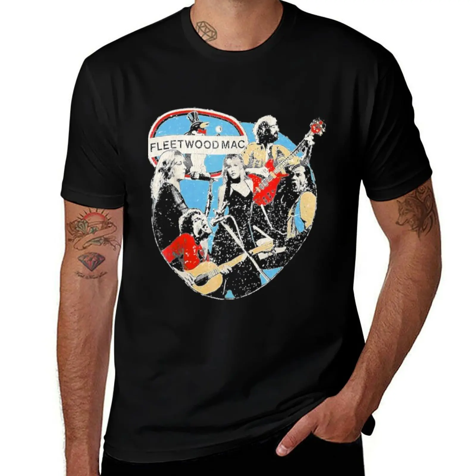 

Vintage Retro Rock Band Fleet Wood-Mac Legend T-Shirt t shirt personalised cotton t shirt pack T-shirt