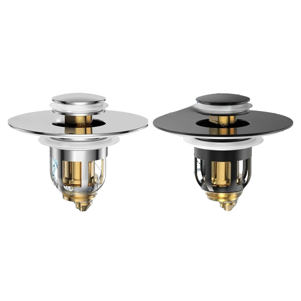 2025 New Sink With Drain Strainer Rust Resistant Chrome Brass Prevents Clogging Easy Install For Bathroom & Kitchen Users