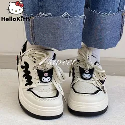 Sanrio Kuromi 2023 New Sneakers Campus Casual Fashion Women Vulcanized Shoes Ins High Value Woman Sneakers Student Sneakers