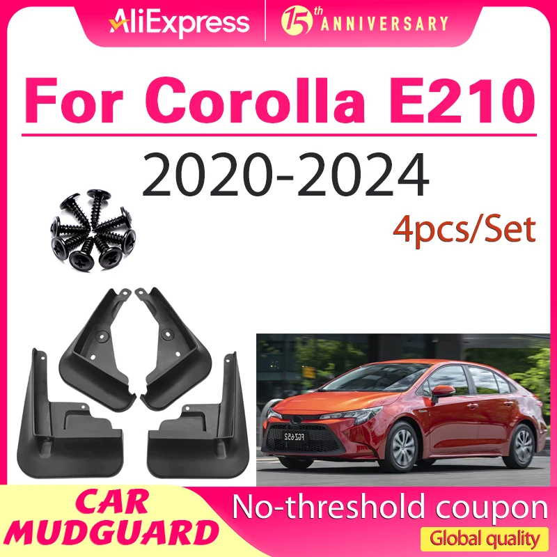 

Mudguards for Toyota Corolla E210 210 Sedan Altis Saloon 2023 2022 2021 2020 Accessories MudFlaps Splash Guards Front Rear Wheel