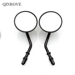 For Harley Davidson Cross Bones Sportster Street Bob Fat Bob Rocker Motorcycle Rearview Mirror White Glass Aluminum Alloy Mirror