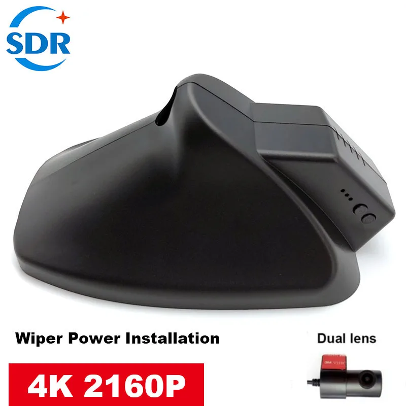 4K Plug and Play HD 2160P Wifi Car DVR Camera Dual lens Dash Cam For JEEP Grand Commander 2018 2019 By Mobile APP Control