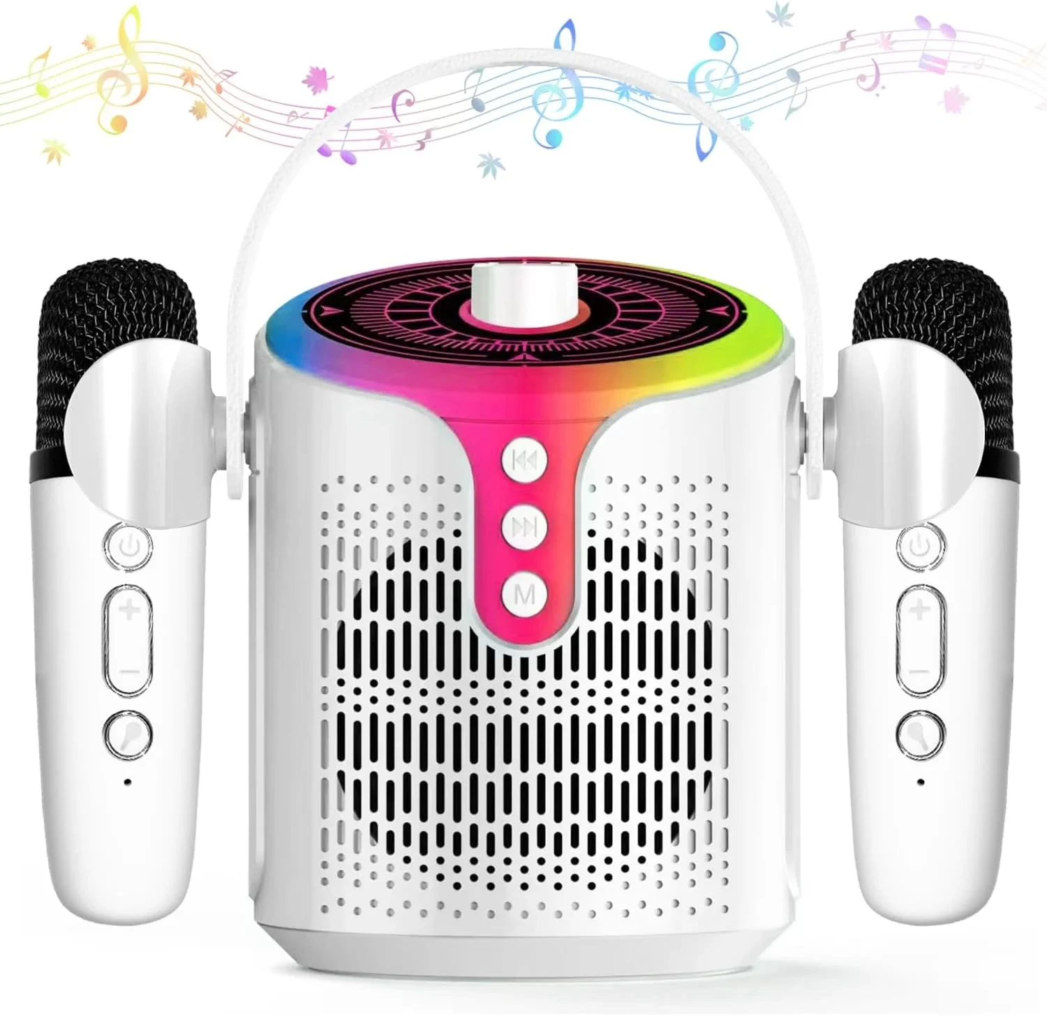 

Bluetooth Karaoke Machine for Adult and Kid,Wireless Microphone/PA/TWS Speaker System,Portable Singing Machine for PartyBirthda