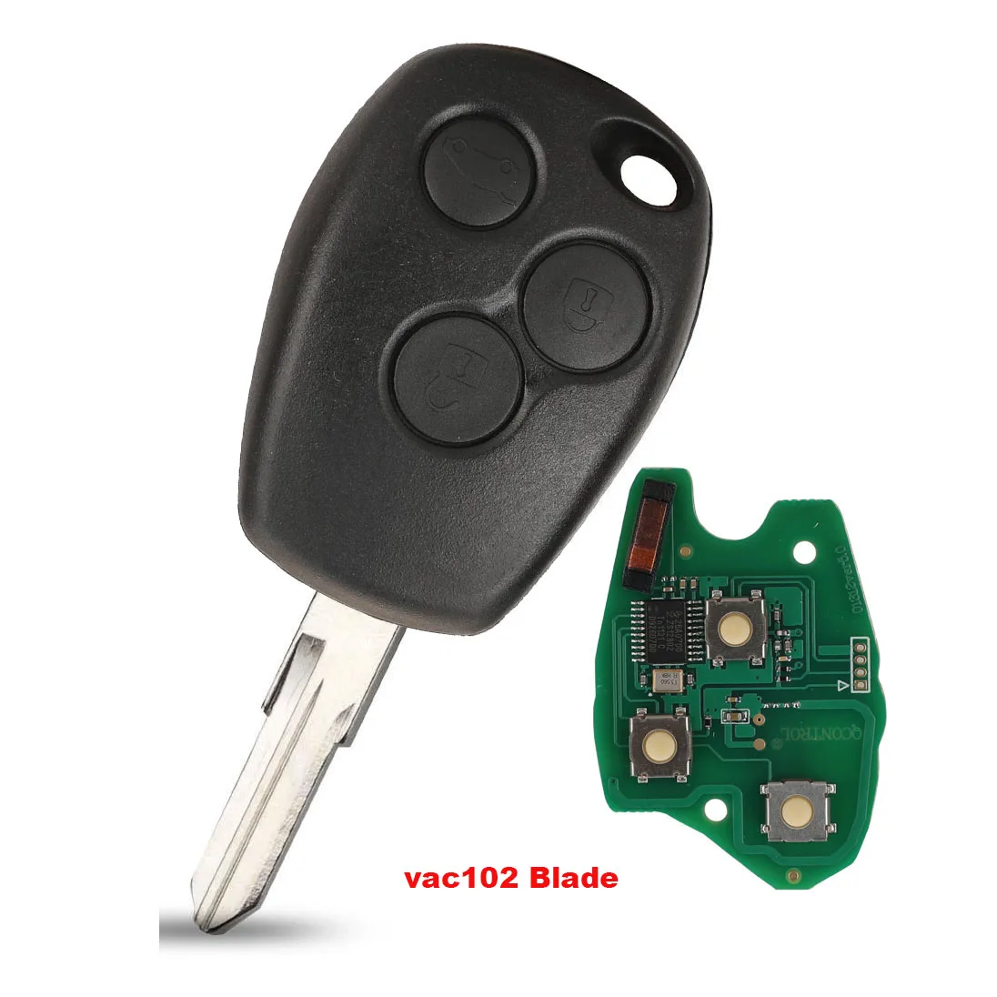 Jingyuqin Fernschlüssel PCF7946/pcf7947/4A Chip 434 MHz Für Renault Trafic Vivaro Primastar Movano Ersatz Control Fob Keyless – Detail 4