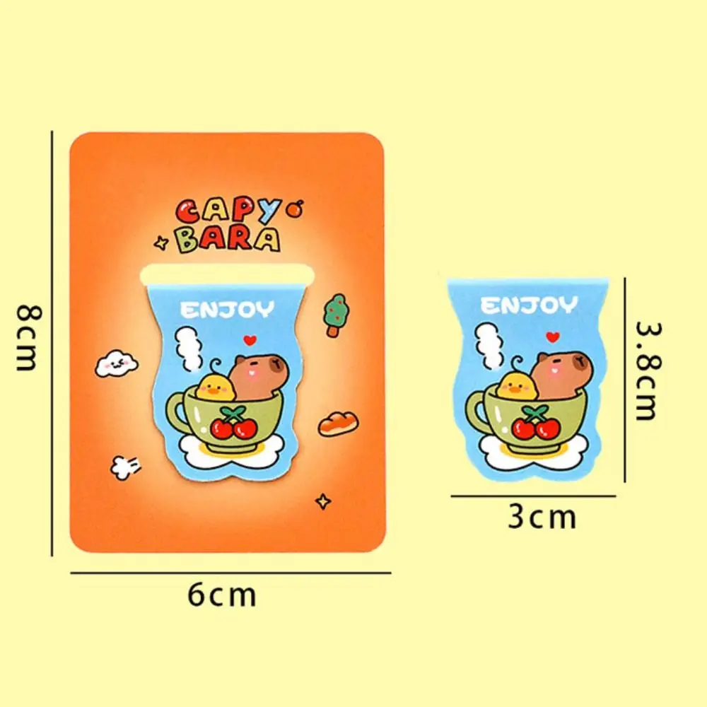 Kawaii Capybara Metal Bookmark Exquisite Durable Cartoon Book Clip Portable Multifunction Book Page Holder Student