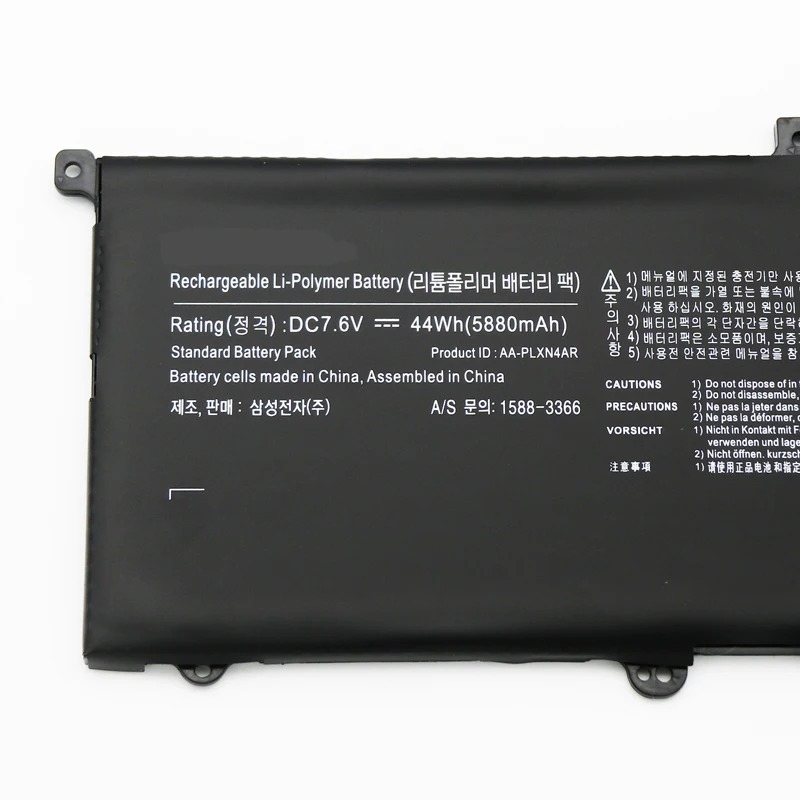 Laptop Battery AA-PLXN4AR AA-PBXN4AR For 900X3C-A01 900X3D NP900X3C NP900X3D NP900X3E-A03US NP900X3F-K01US 7.6V/44Wh/5880mAh