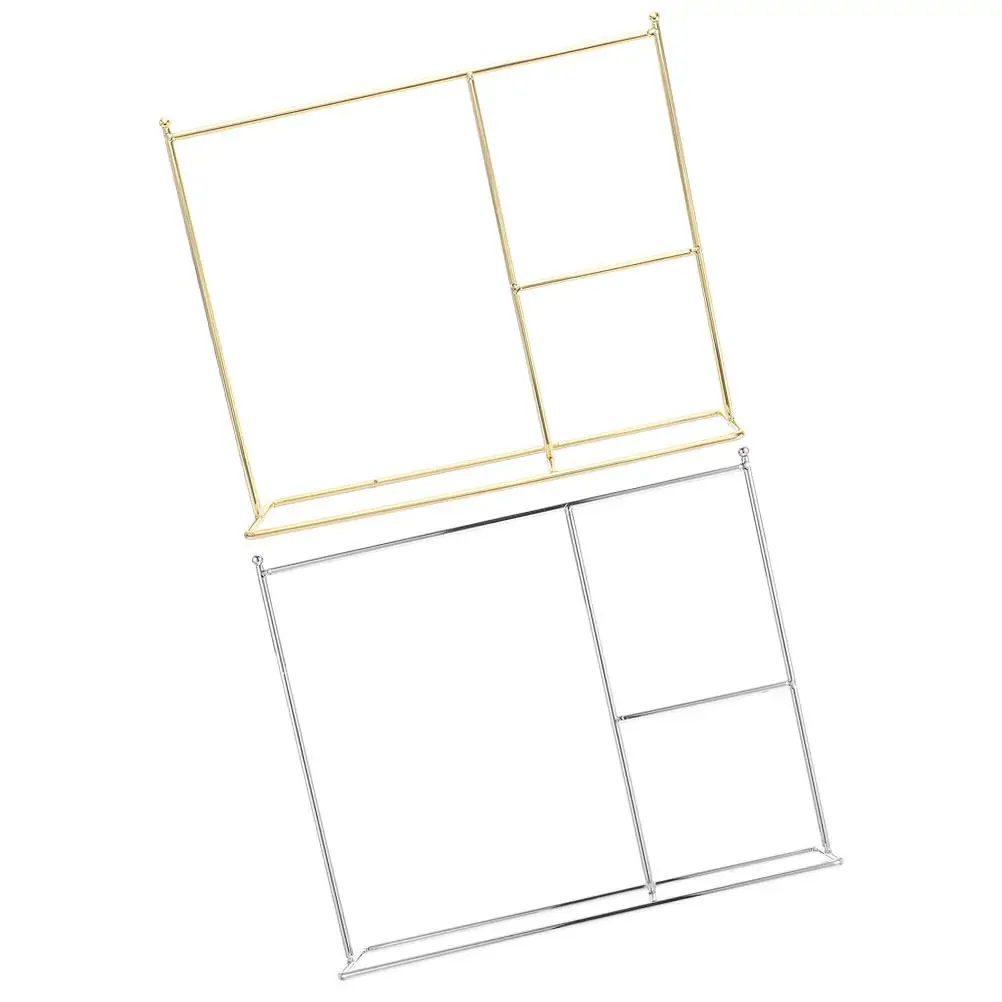 

2Pcs Metal Garment Rack Clothes Display Stand Mini Dress Rack Coats Storage Holder Organizer Accessories Dress Stand