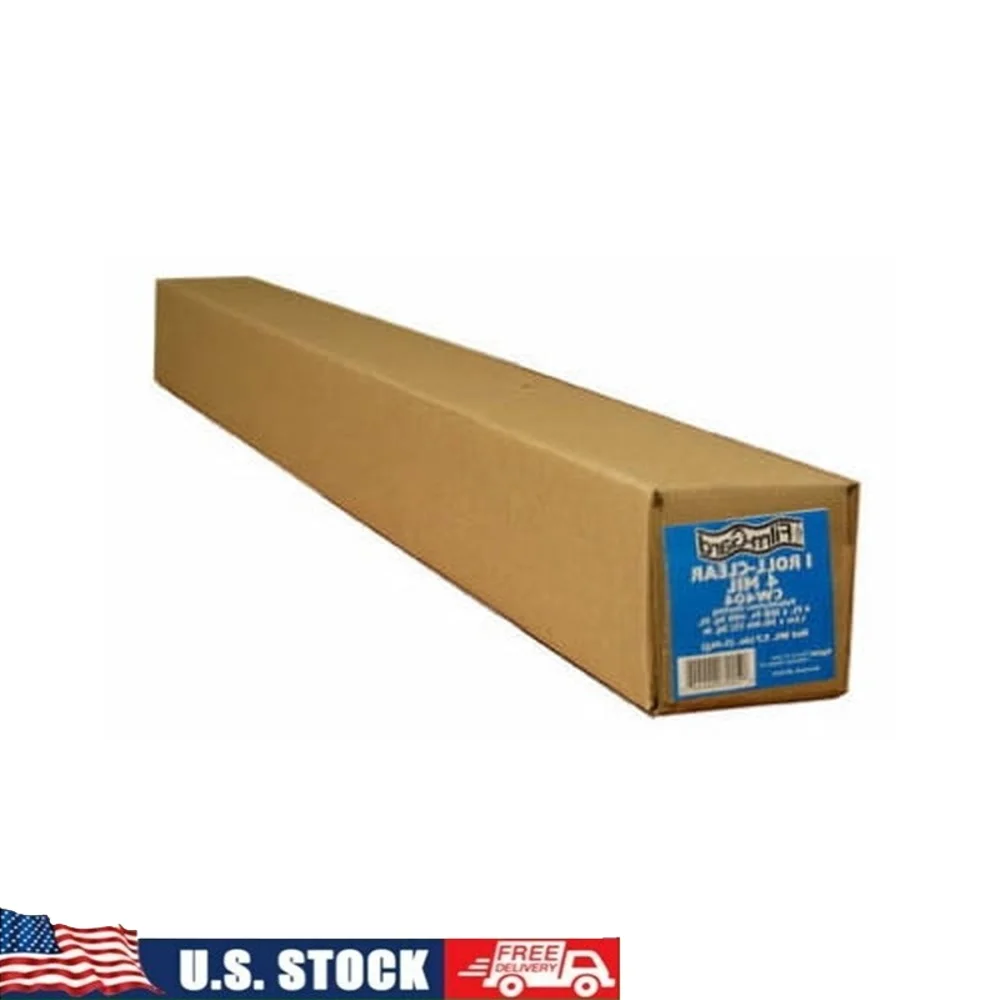 

Clear Plastic Sheeting 4Mil Heavy Duty Polyethylene Film 8ft x 100ft Water-Resistant Durable Construction Covering Supplies