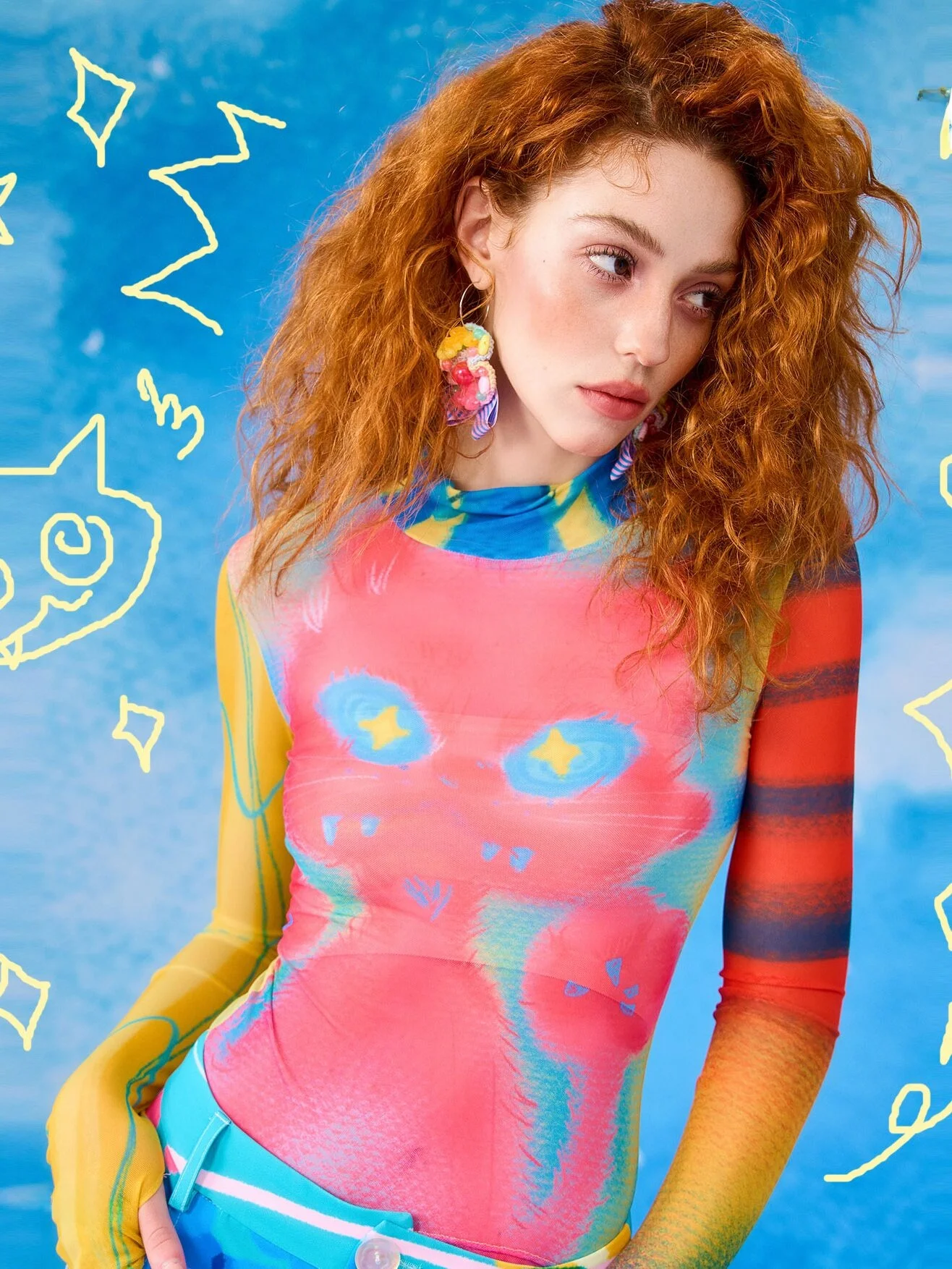 

Женский топ-жилет Monsssstar Original Design Me Base с принтом, невидимый дизайн, модный, облегающий, из полиэстера и спандекса