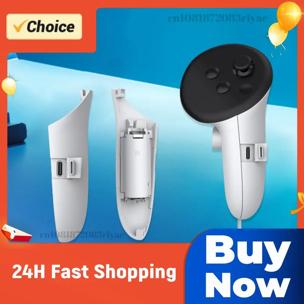 

Крышка аккумуляторного отсека и рукоятки контроллера с функцией зарядки для VR-гарнитуры Meta Quest 3S/3