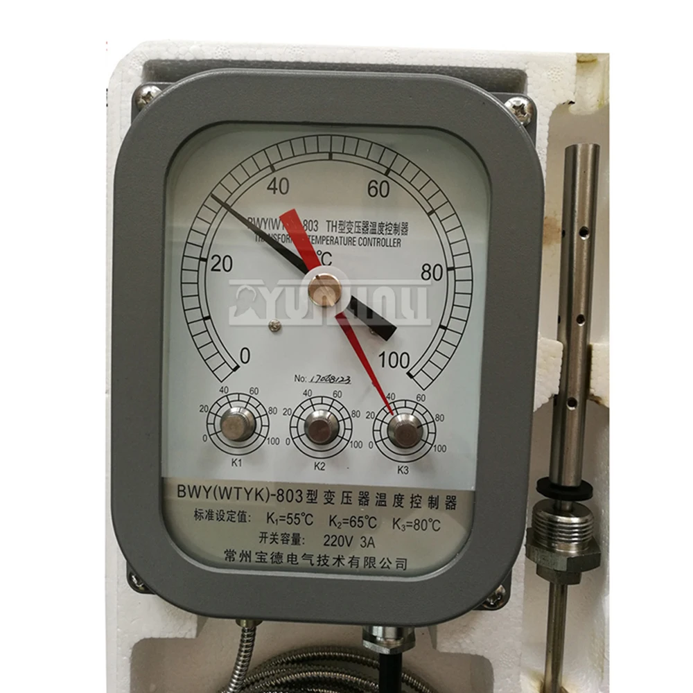 Pressure type thermostat Oil-immersed power transformer top oil level temperature indicator