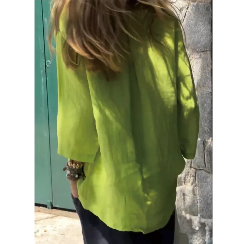 Women Long Sleeve Irregular Hem Blouses & Shirts Autumn New Solid Color Pullover T-shirt Casual Loose Top Women's Blouse