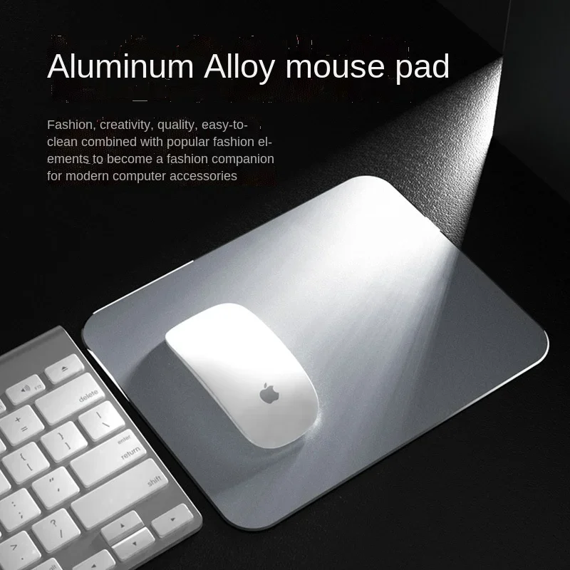 Aluminum Mouse Pad Waterproof Metal Resin Dual-use Office Mat Large Medium Small xxl Size 2sides Winter Summer Luxury Gift