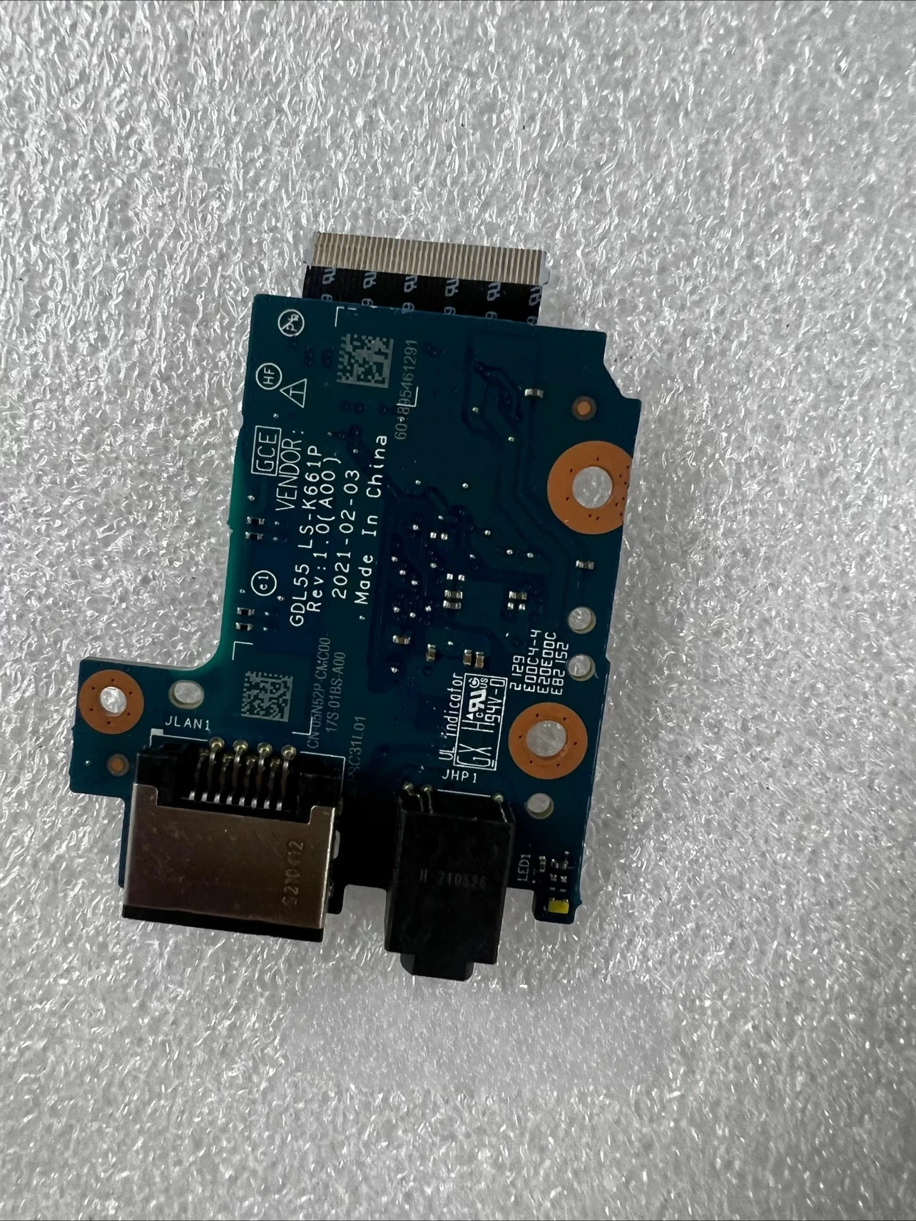 For Dell Brand - New USB Audio Interface Small Board LS - K661P CN - 091GKF for G15 5510 5511 Laptop Repair