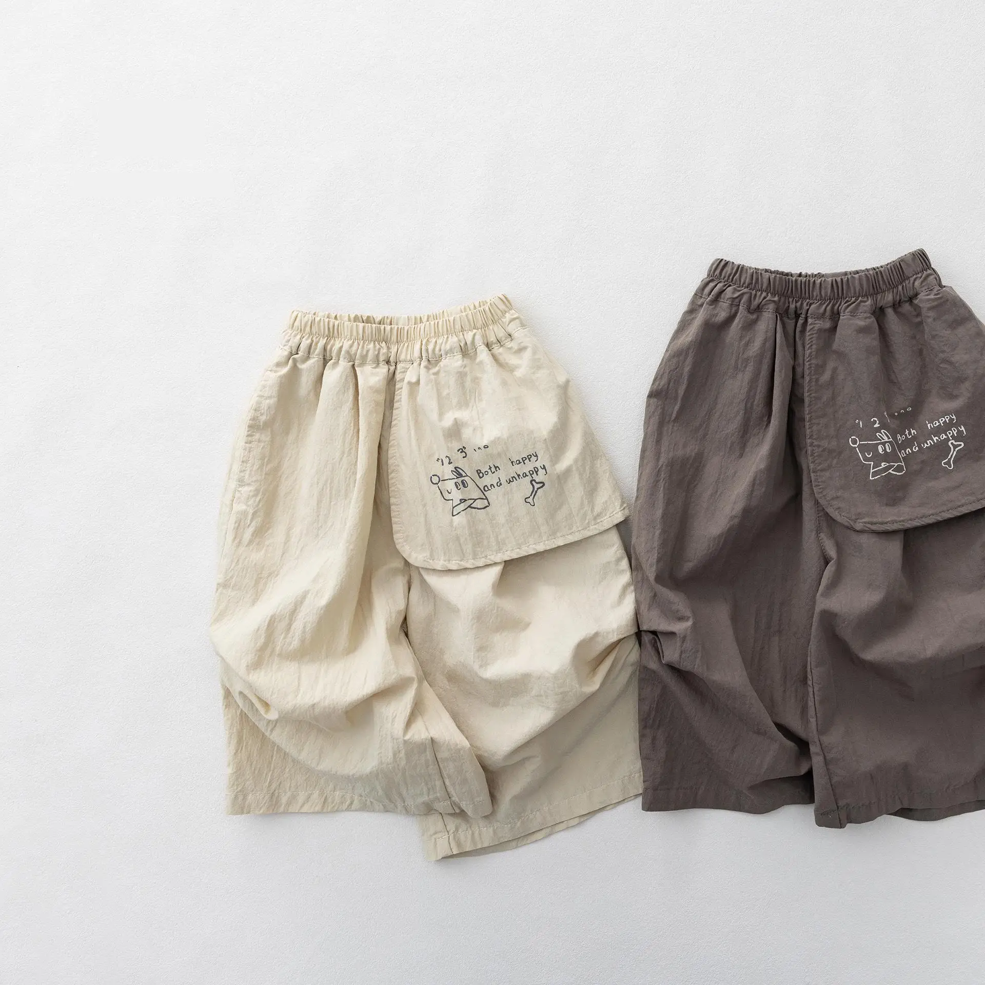 

2026 Summer New Children Casual Pants Girls Breathable Mosquito Proof Pants Cotton Boys Letter Print Loose Trousers Kids Clothes
