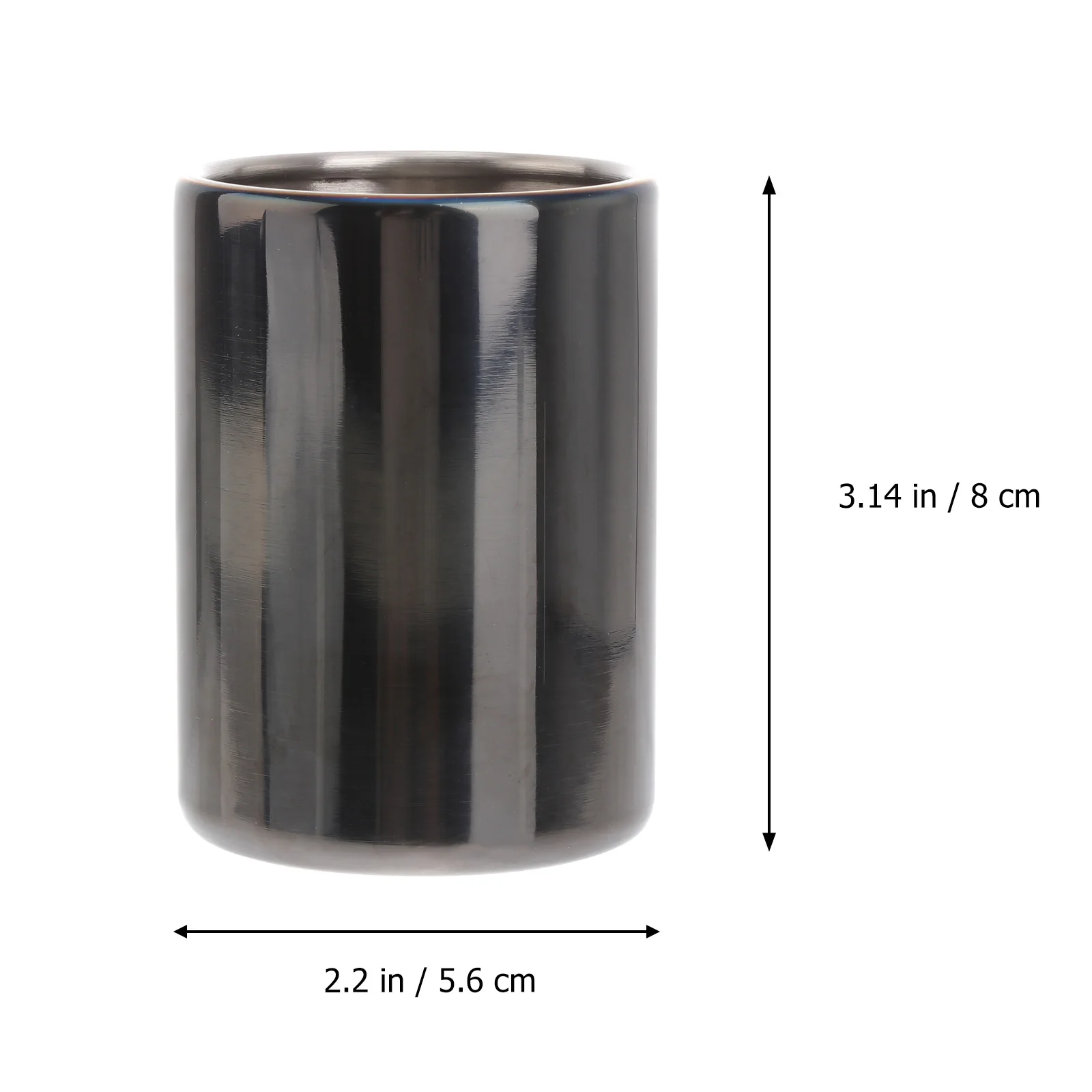 

Stainless Steel Toothpick Holder Brushed Finish Modern Black Design For Home Restaurant Party Wedding Decor Toothpick