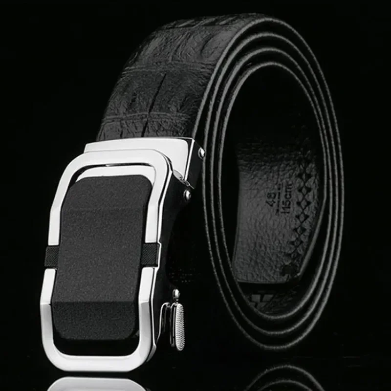 

Fashion all-match business brand men's with automatic buckle leather double-sided cowhide designer women high quality gg belt