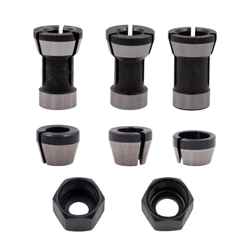 

Collet Chuck Conversion Sleeve Adapter Head Converters for Trimming Machine Electric Woodwork Routers Clamp Holder