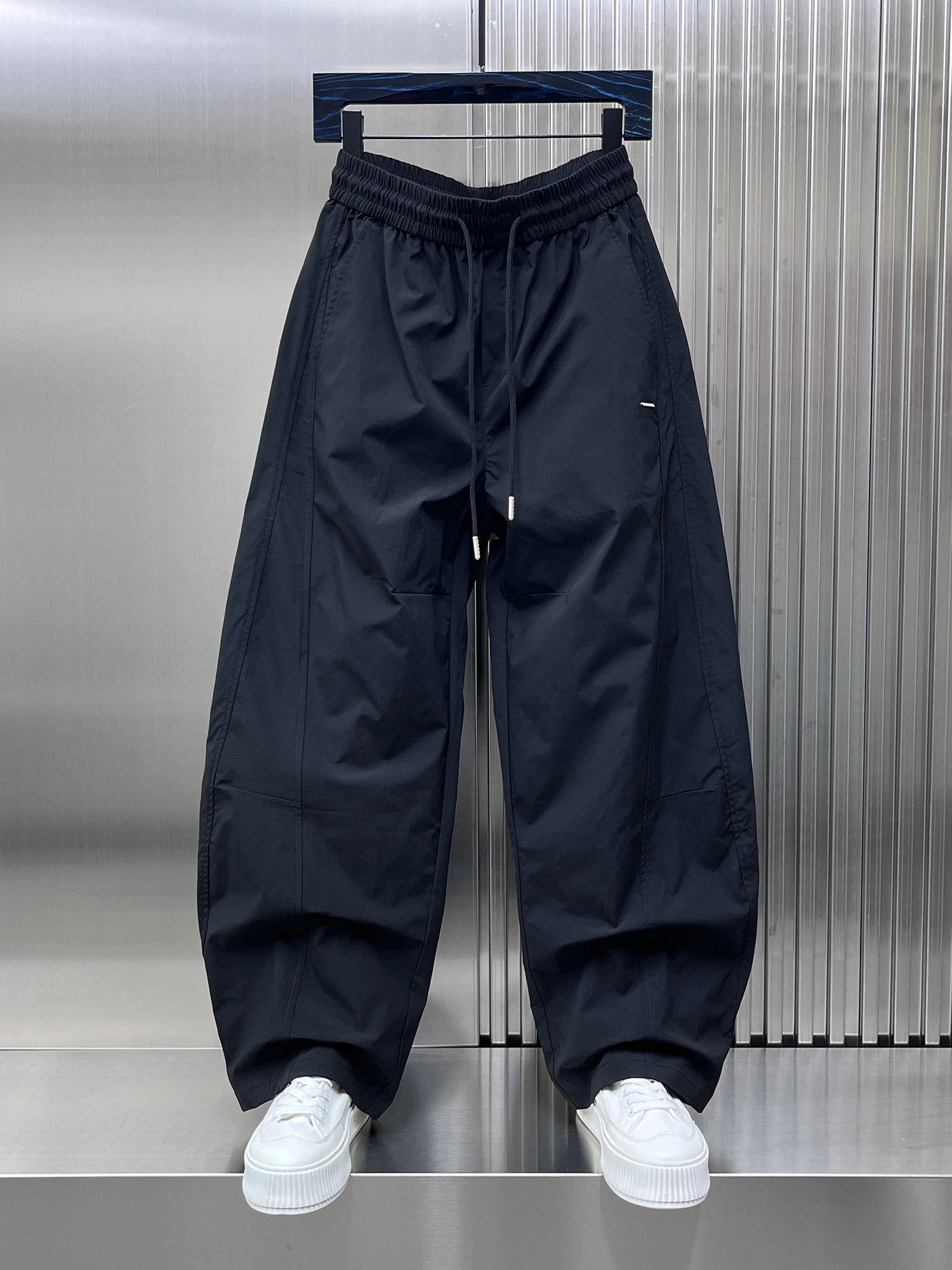 

Trendy Outdoor Men's Loose Fit Qui Dry Sport Pants Summer New Sle Casual American Sle Wide Leg Leisure Trousers