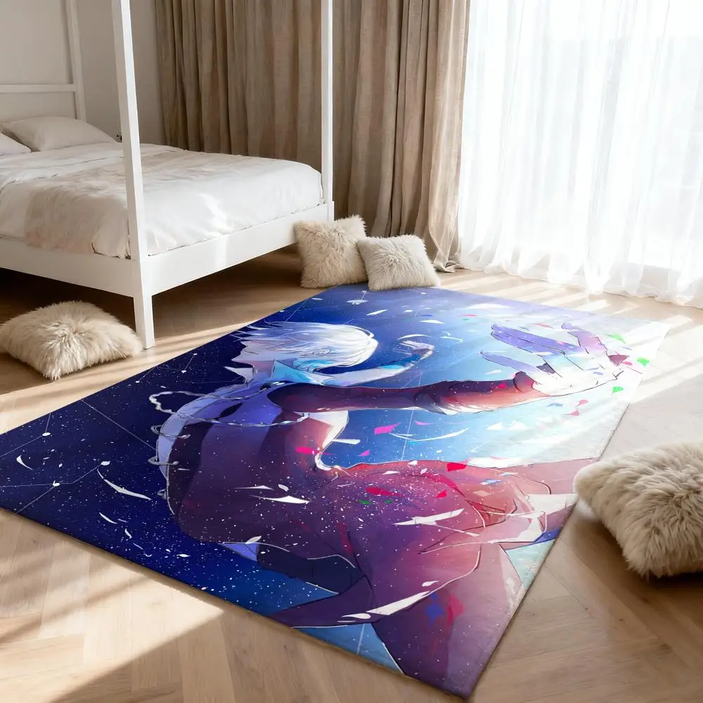 

japan Y-Yuri on IceS Anime Floor Mat Soft Thickened Absorbent Non-Slip Bedroom Living Room Door Mat Home Decor Flannel Rugs