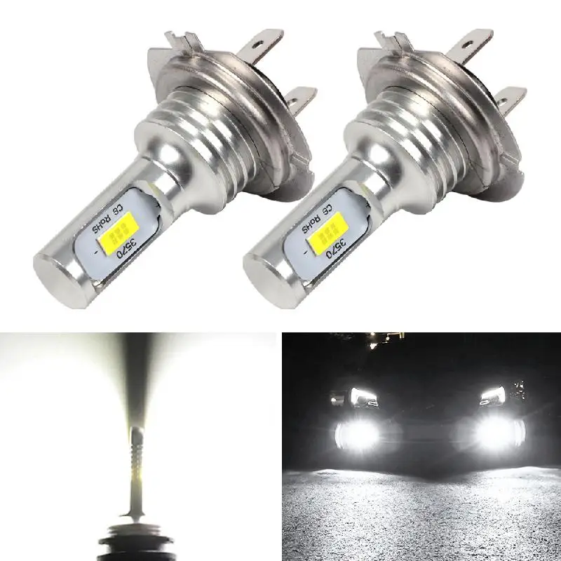 

2pcs H7 LED Headlight Kit 80W 10000LM Hi Or Lo Beam Bulbs 6000K White IP 68 Waterproof LED Headlight Work Light