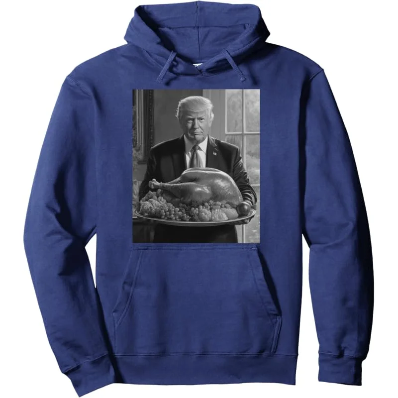 Trump Thanksgiving Turkey Funny Celebration Pullover Hoodie