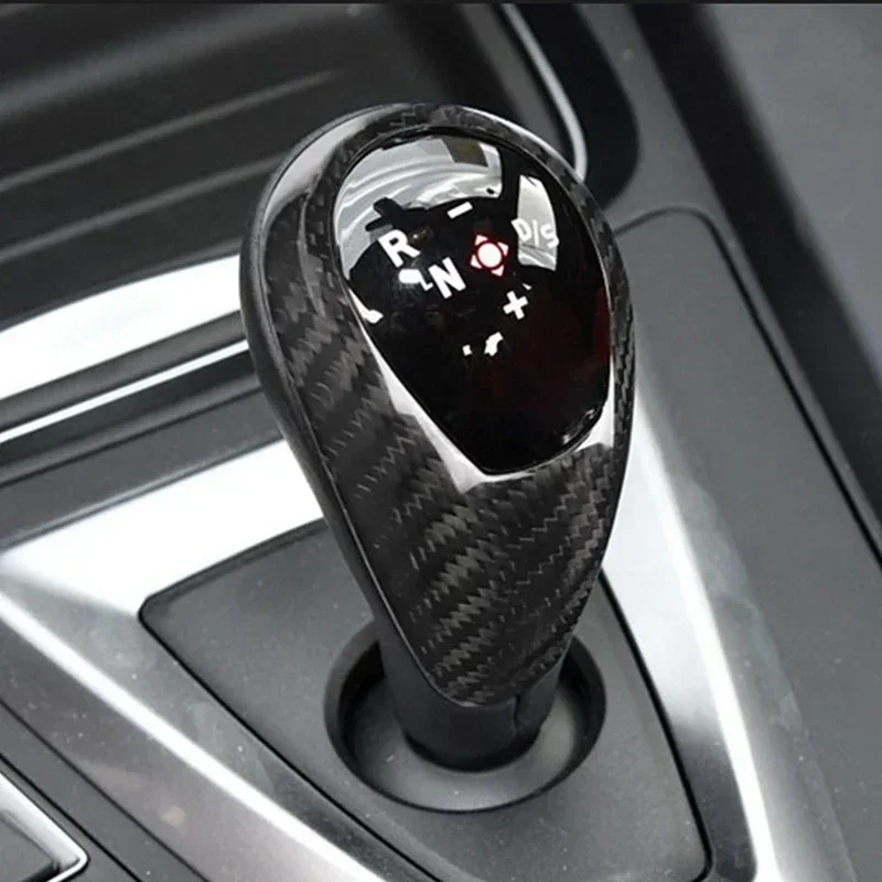 Real Carbon For BMW M2 F87 M3 F80 M4 F82 M5 F83 F10 F85 X5M F86 X6M F12 Car Gear Shift Shift Lever Decoration Gear Handle Cover