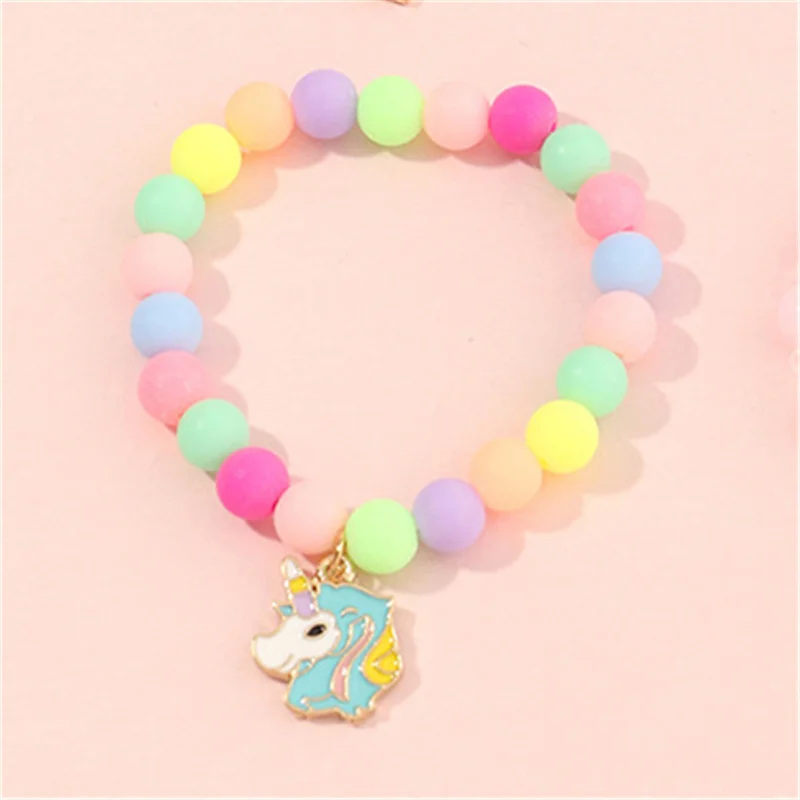 Makersland Cute Popcorn beads Bracelet Friendship Glass Bracelets For Girls Star Moon Cloud Flower Jewelry Accessories Wholesale